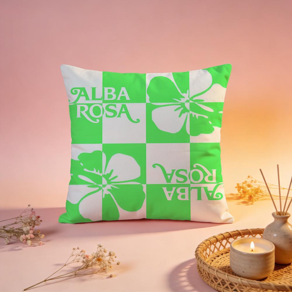 Popular AAlba Rosaead Cushion Cover Comfortable Durable Pillow Cover MultiScene for Home Office Car Sofa