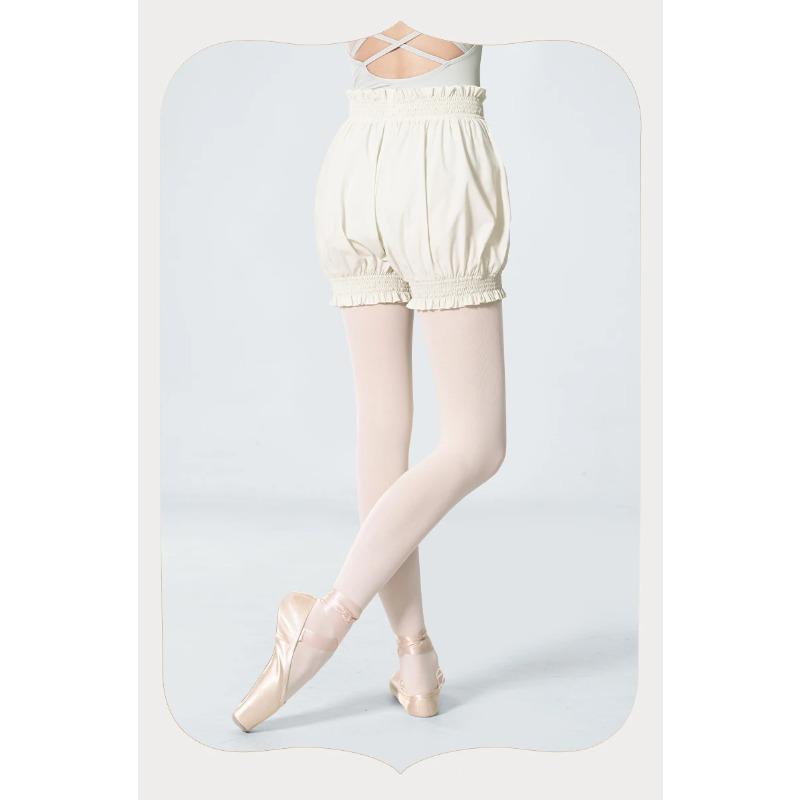 Women's High Waist Flower Bud Short Pants Dance Shorts Adult Ballet Shorts Safety Pant