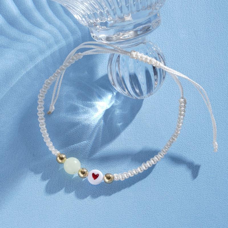 Romantic Heart - Braided Bracelet Set for Couples: 2 - Piece Expression of Affection: A Symbol of Love