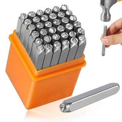 37 Adet Harf Zımba Seti Rakam Damgalama Seti Deri İşçiliği Takı Gravürü ve Metal Damgalama İçin Damgalama Aleti