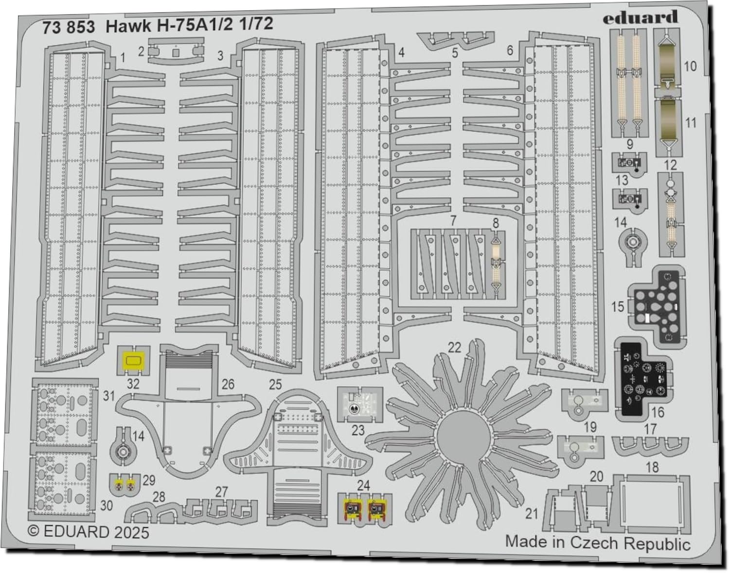 

Эдуард 1/72 Curtiss Hawk H-75A1/2 Фототравление (для Arma Hobby) Детали для пластиковой модели EDU73853 (Самолет)