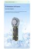 T76 Turbo Handheld Fan: USB Rechargeable, 199 Speeds, Portable Cooling with Ice Pack