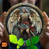 2d Flat 20*20cm, Angel Warriors, Mythical Fighters, Festive Decorations, Christmas Gifts, Thanksgiving Presents, Exquisite Wooden Wall Art