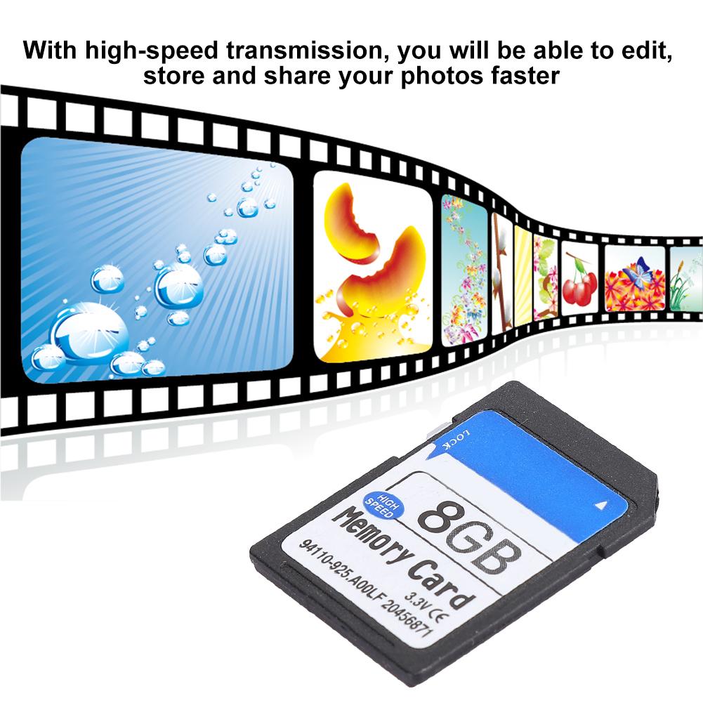 Photos Music Files Storage High Speed Memory Card for Elite Pro MP3 MP4 Camera SLR Game Machine8G