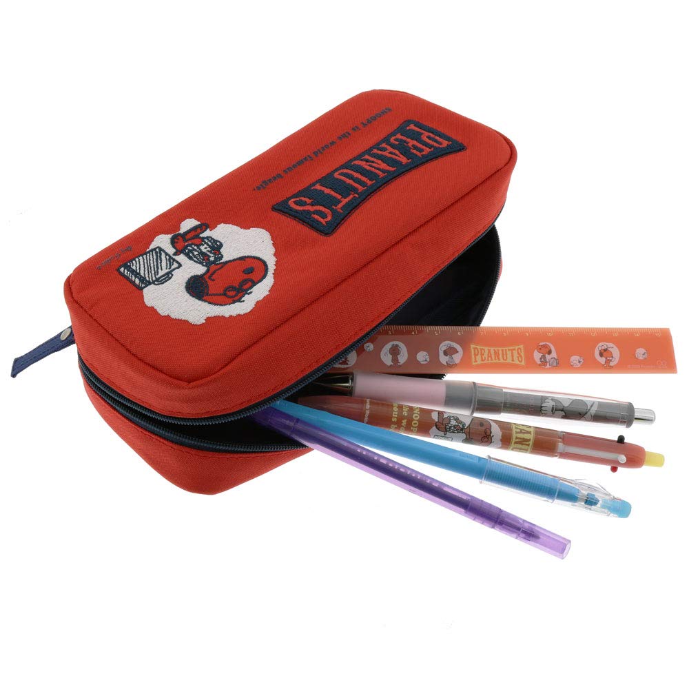 Sunstar Stationery Snoopy Haftowany Piórnik Wybór Kolorów Czerwony S1421956