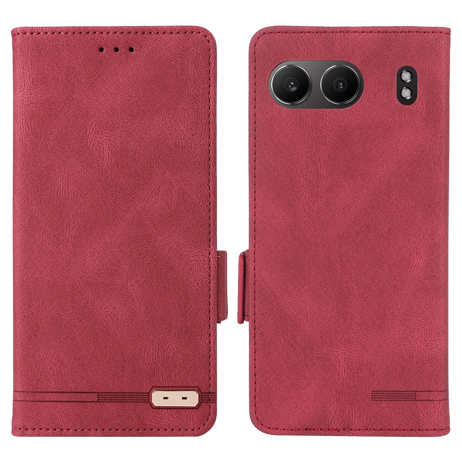 

For OnePlus Nord 4 Case Leather Wallet Flip Phone Cover with Hardware Decor Rose