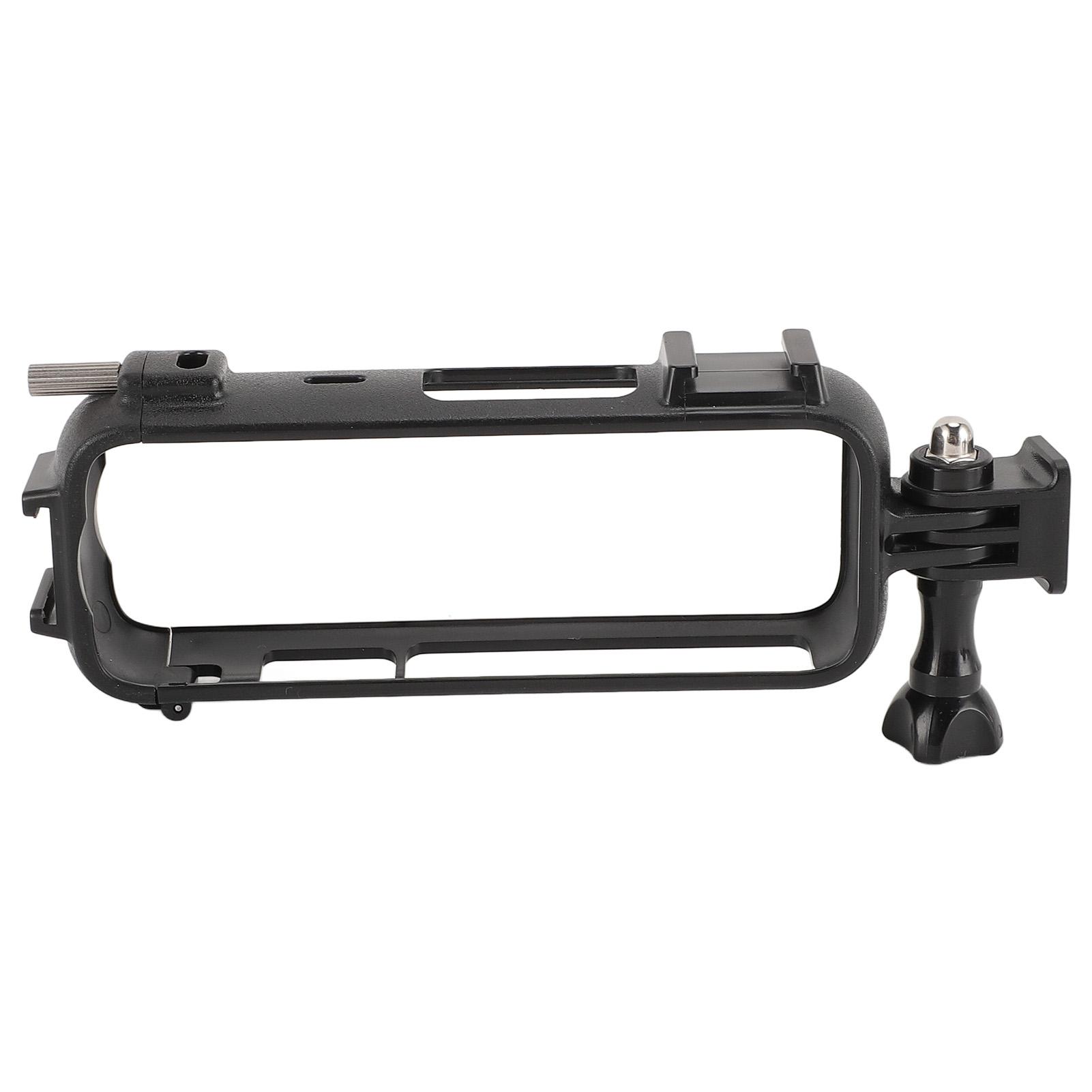 

Action Camera Cage Lightweight Anti Fall Off with Cold Shoe 14inch Thread Camera Utility Frame for