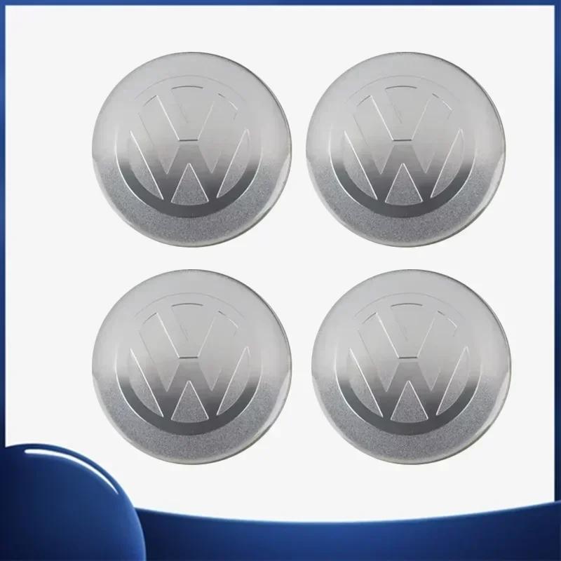 4pcs 56mm Car Wheel Center Sticker for Volkswagen VW GTI ABT Golf 5 6 Polo Passat Tiguan CC Bettle Touran Scirocco Sharan SR32 zf1