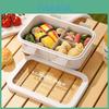 Wheat Straw Lunch Box With Soup Bowl For Office Workers And Students Packaged Food Storage
