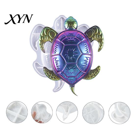 3D Silicone Casting Mold Large Sea Turtle Resin Mold, for Epoxy Casting, Detailed Marine Shell Animal Molds Wall Hanging Decoration, Coastal