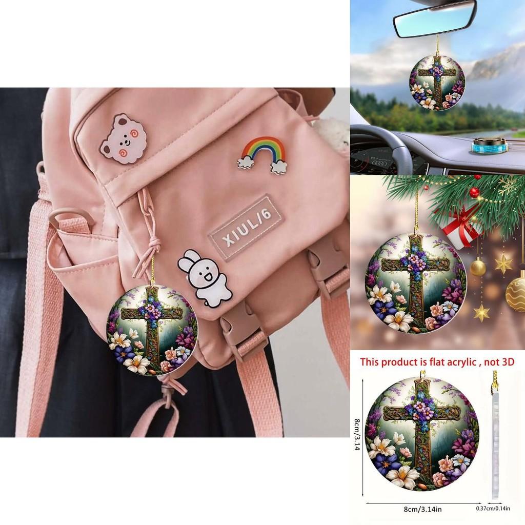 Cartoon Themed Fun Acrylic Christmas Tree Ornament For Vibrant Car Decoration