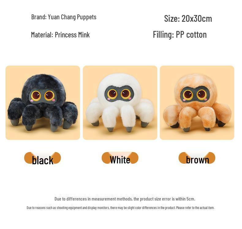 Big-Eyed Cartoon Spider Plush Toy Halloween Ornament Gift