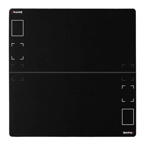 The Gaming Mat Company Extra Large 28.3" X 28.3" X 0.15" (4mm) Thick 2-Player MTG Playmat with Commander Deck Magic the Gathering Cards and Exile Zone