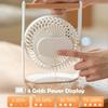 3000mAh Rechargeable Desk Fan Personal Portable Quiet 4 Speeds Adjustable Mini Table Desktop Fan for Cooling Home Office