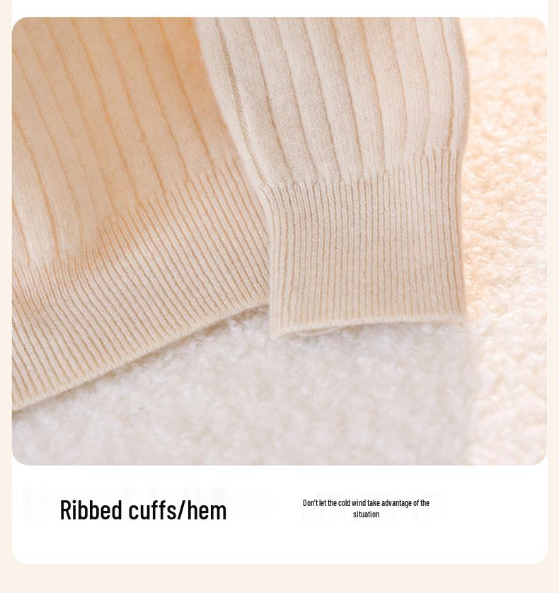 2025 A/W Kids' Ribbed Semi-High Neck Sweater - Warm Knitted Base for Boys & Girls