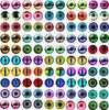 50Pcs 681012Mm Doll Glass Eye Round Dragon Cat Eyes In Pairs Flatback Cabochons Decoration Keychain Diy Accessories