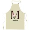 Tablier De Cuisine - Muguette Lettre - Impression Bretonne - Coton Épais - Liens Ajustables
