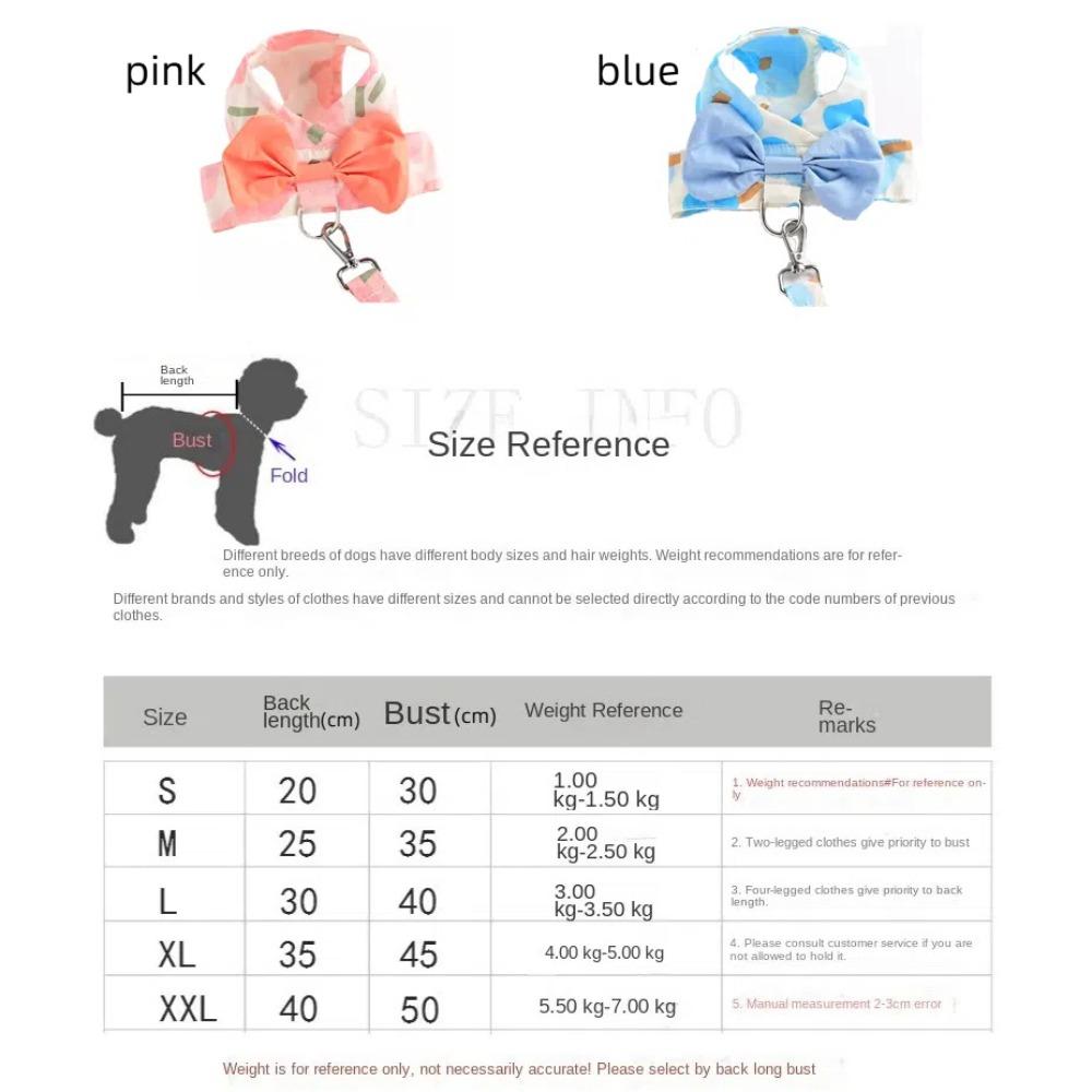 Adjustable Dog Leash Vest Lightweight Breathable Puppy Chest Strap Comfortable with Leash Dog Harness Vest Poodle