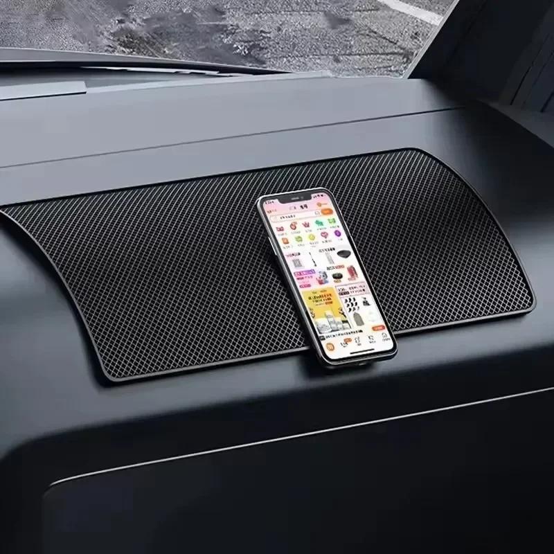 Car Non-Slip Mat Anti-Slip Slide-Proof Cell Mobile Phone Key Storage Holder Dashboard Sticky Magic Pad Car Interior Accessories