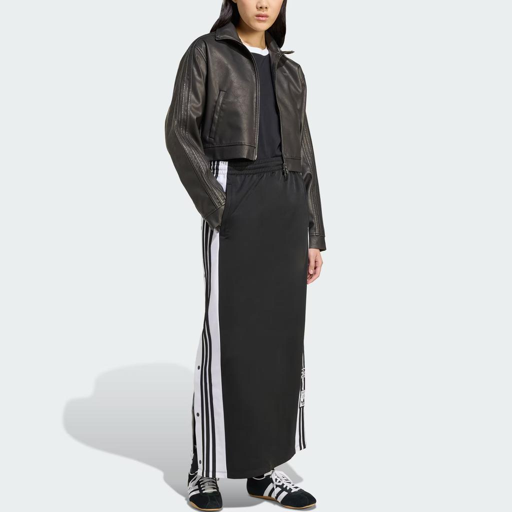 Adidas Originals Firebird Kunstleder Klassische Sport Stehkragen Reißverschlussjacke Damenjacken JW7291