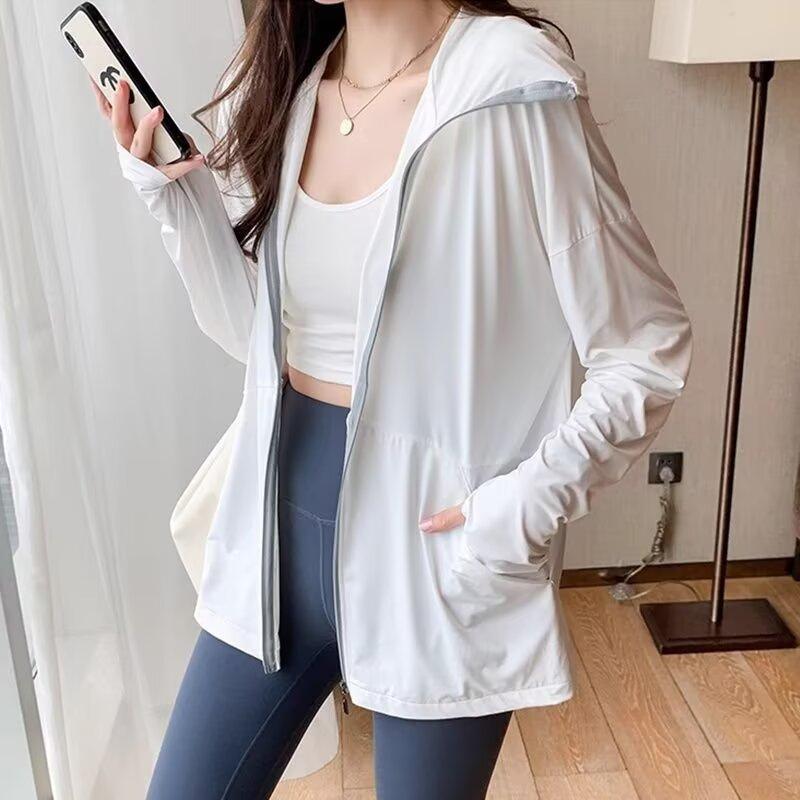 Sommer Eis Seide Sonnenschutz Hoodie für Outdoor Radfahren