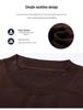Romon Men's Crew Neck Wool Sweater - Long Sleeve Knitted Top for Spring, Autumn, and Winter