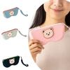 Cartoon Bear Small Items Bag Dustproof Sunglasses Pouch Silicone Eyeglasses Case  Female