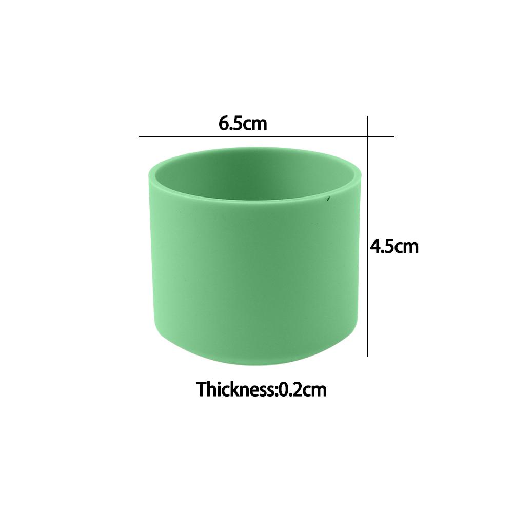 For Better Life 1Pc 6.5cm Soft Silicone Cup Bottom Sheath Protector Sleeve For Glass Water Tea Bottle Anti Damage Accessories