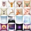 Christmas Printed Pillow Office Cushion Cover Cushion Pillow Wish Home