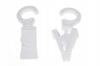Movable Curtain Rod Clips, Wooden Rings, Curtain Clips, 50 Pcs. White