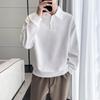 Men's Youthful Lapel Sweatshirt: Trendy Long Sleeve Polo, Stylish Autumn T-Shirt, Versatile Cool Student's Brand Top