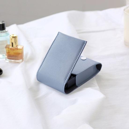 Lipstick Bag with Mirror Mini Lip Balm Organizer Portable Lipstick Case Fits 3 Lipsticks for Handbag Women And Girls Travel Touch-Ups