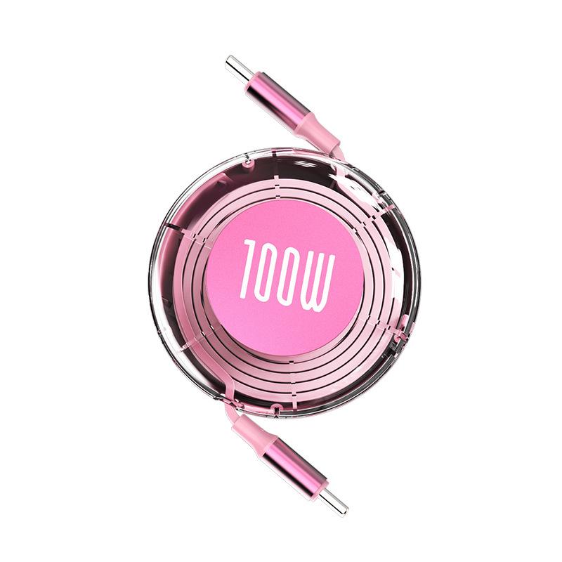 Wysuwany szybki kabel ładujący 100W C-to-C: Rozciągliwy, Wielofunkcyjny i Przenośny do Użytku w Samochodzie