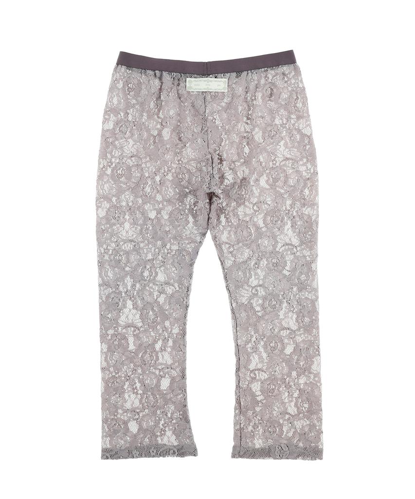 Onseuka Rose Sheer Lace Leggings (Mauve Gray)
