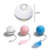 Cat Toys Automatic Smart Ball Interactive Catnip USB Rechargeable Self Rotating Colorful LED Feather Bells Toy Rotating Luminous