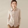 2024 Autumn/Winter Women's Slimming Cashmere Polo Collar Knit Cardigan