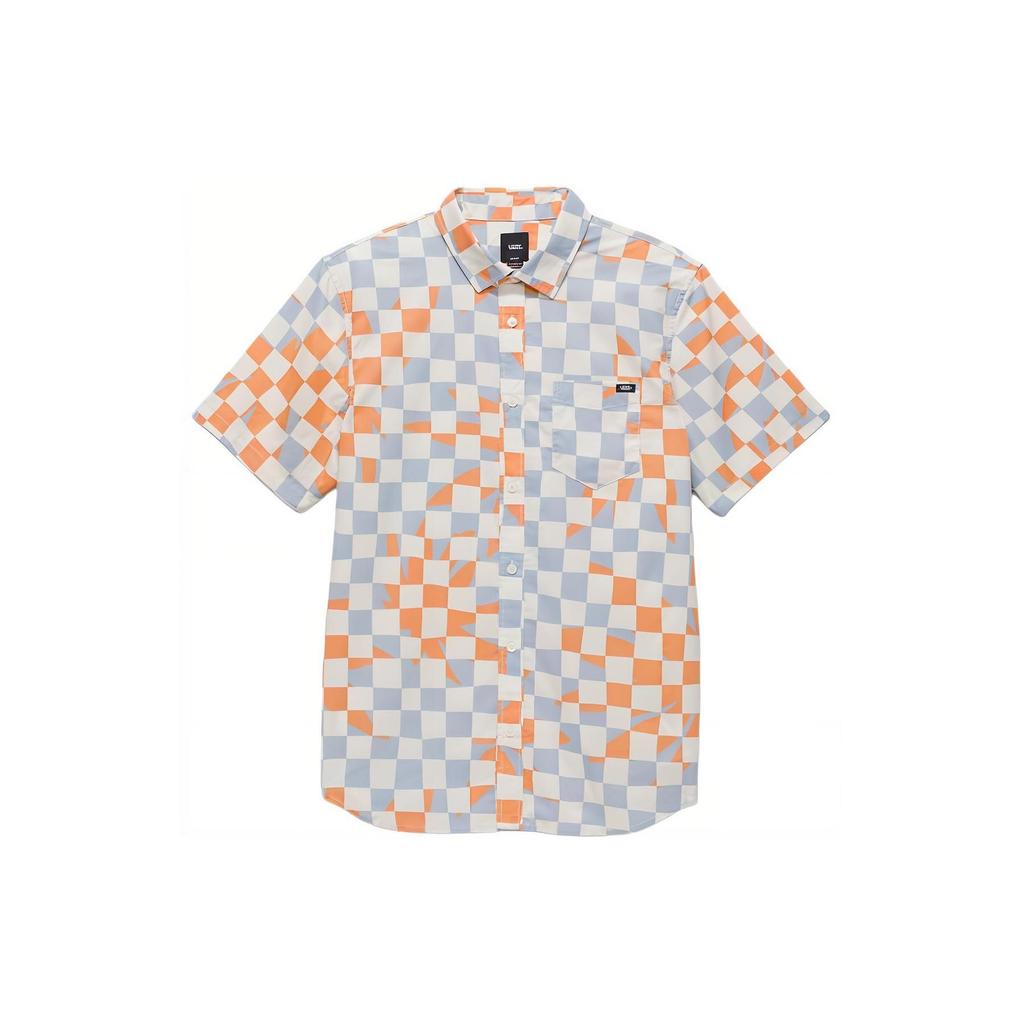 Vans Watson Button-Down Checkered Short Sleeve Shirt With Chest