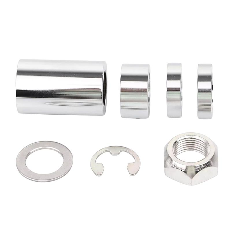 Chrome Rear Axle Spacer Kit For Softail FLST FSXT 2008-UP Classic FLSTC