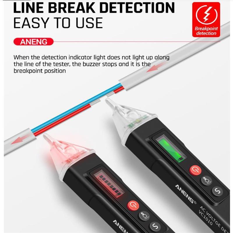 Digital Display Test Pen AC DC Voltage Detectors Smart Non Contact Tester 12 1000V Current Electric Sensor