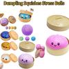 Barevné knedlíky Squishies Stresové míčky Fidget Senzorické hračky Simulace jídla Squishies Houska s parním hrncem Mačkací těsto Míčky Dárky