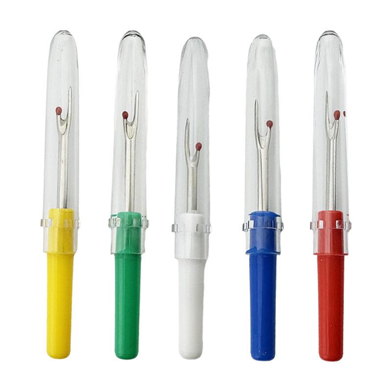 

5/1 шт. Пластиковая ручка для шитья, резак для ниток, распарыватель швов, распарыватель стежков, швейный инструмент для вышивки крестиком 5PCS разноцветный