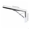 Spring Loaded Shelf Support Bracket SpaceSaving Reinforced Folding Heavy Duty Triangle