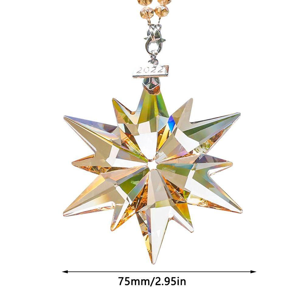 Rearview Mirror Hanging Ornaments Crystal Snowflake Pendant Auto Interior Accessories Car Pendant