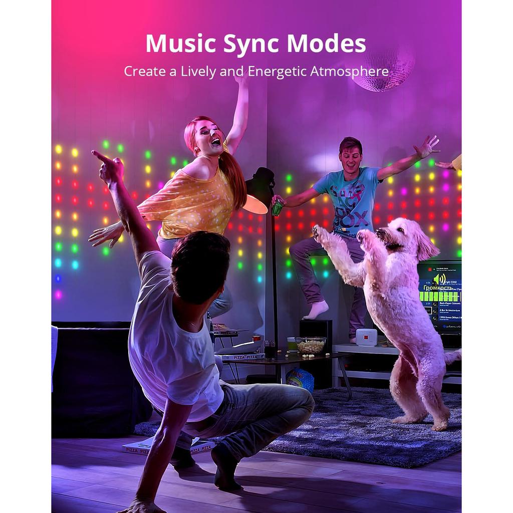 Smart Curtain String Light App DIY Picture Text Led Display Smart LED RGB String Light RGB LED Bluetooth Control Curtain Lights