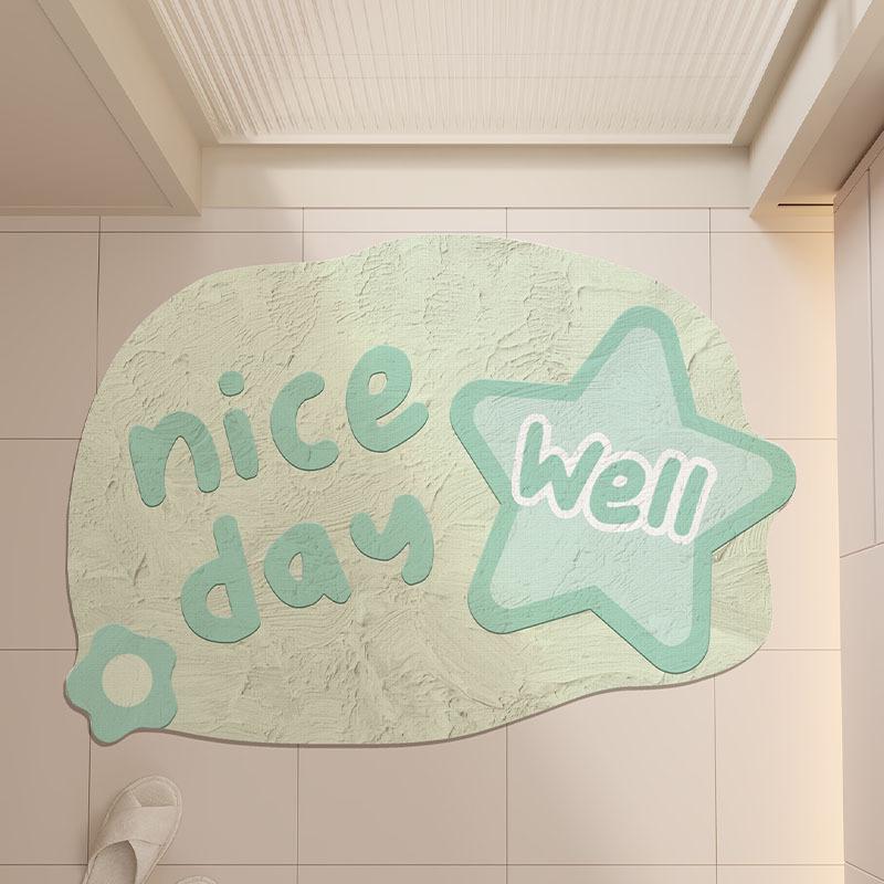 Cartoon Non-slip Washable Diatom Mud Bathroom Mat
