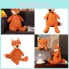 Niedliches Plüschtier Orangefuchs für Mädchen Perfektes Geburtstagsgeschenk Weich und knuddelig 15cm/33cm/42cm/65cm