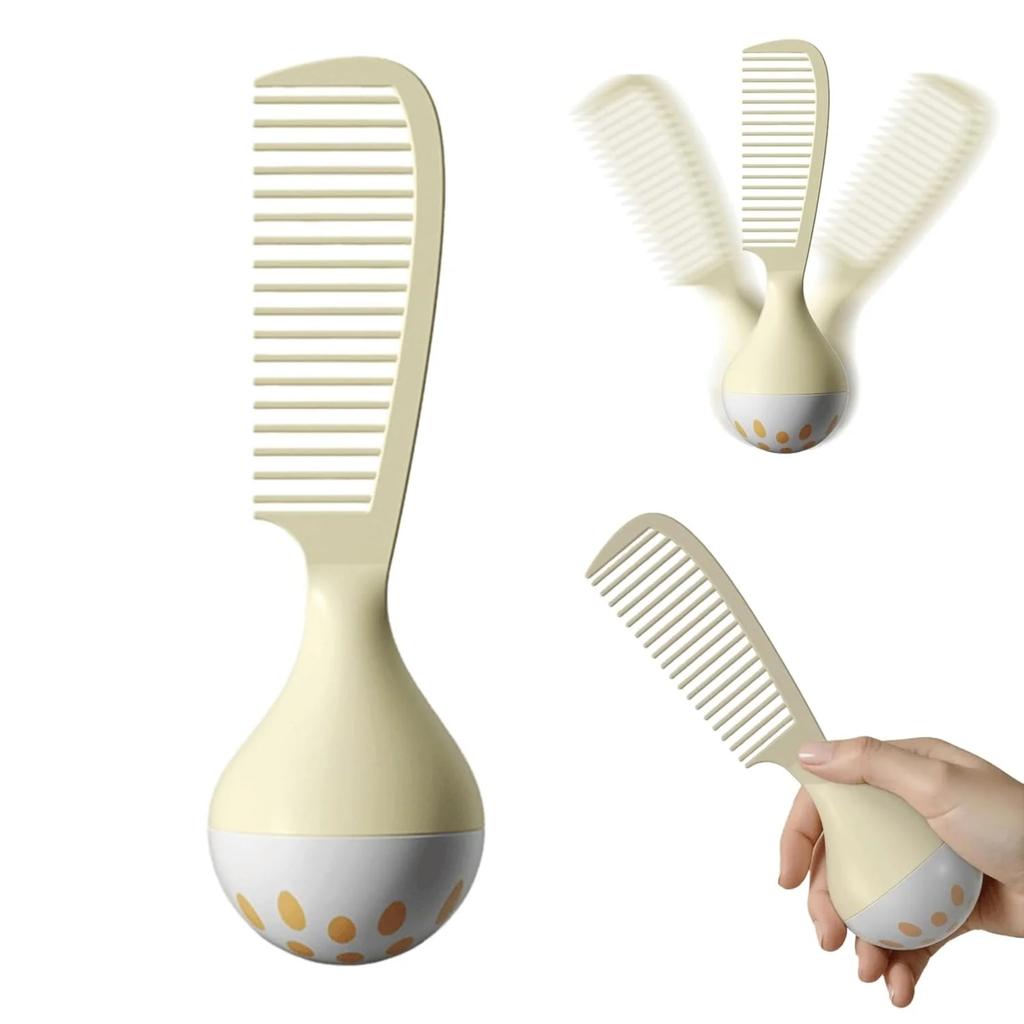 Portable Self-Standing Comb – Tumbler Comb With U-Shaped Teeth Grooves, Gentle Scalp & Hair Care, Comfortable Grip Handle, Easy Storage & Cleaning