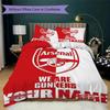 Custom Name Arsenal Pattern Bedding Uilt Set Uilt Cover Pillowcase Home Decoration Birthday Gift (1*duvet Cover+2*pillowcase Without Core)