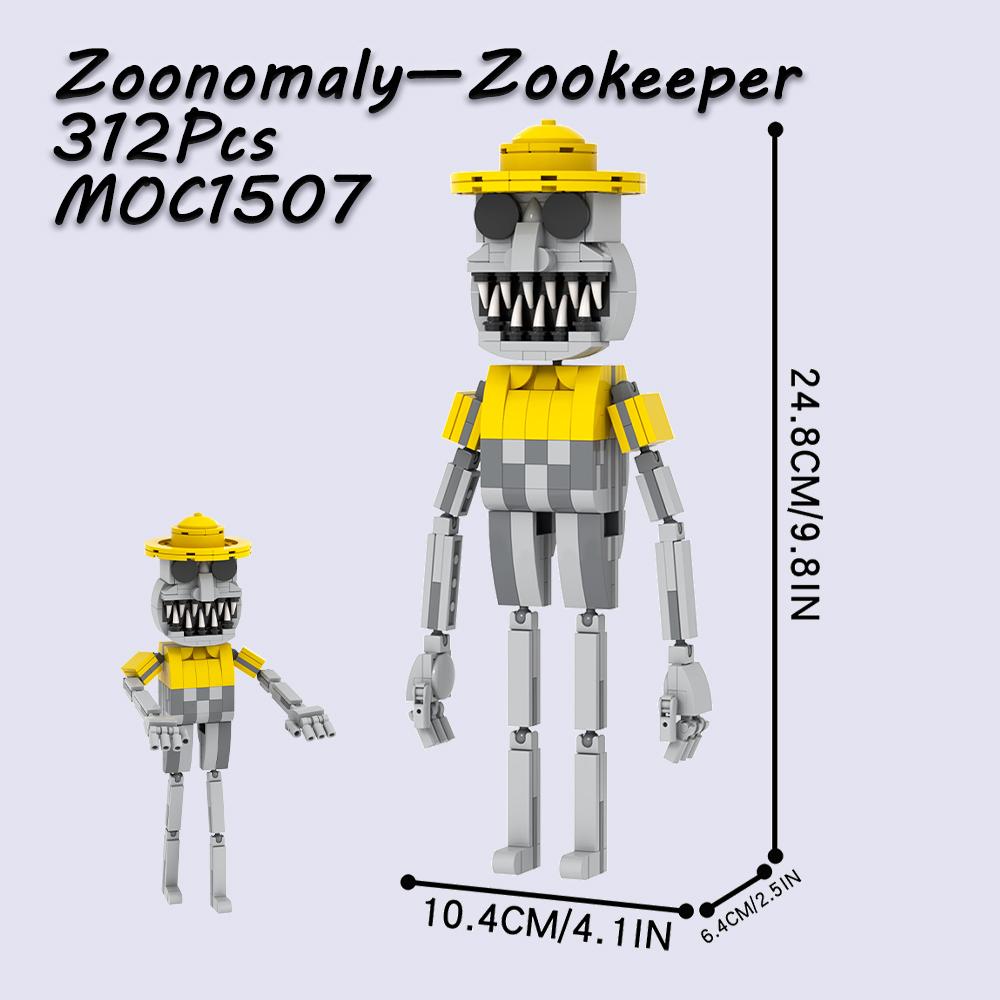 

MOC Zoonomaly Set Bricks Horror Game Figure Zookeeper Animal Cat Compatible Building Blocks Toys For Children Adult Friends Gift