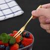 10/20PCS Stainless Steel Reusable Dessert Forks Set - Mini Cake & Fruit Forks Kitchen Restaurant Hotel Party Supplies